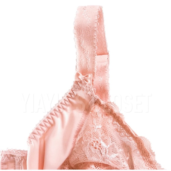 Elomi 34I Morgan EL4111 Underwire Banded Stretch Lace Bra - Ballet Pink - Picture 13 of 14